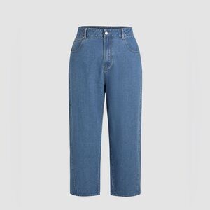 High- Waist , Wide Tapper Jeans - Plus size!